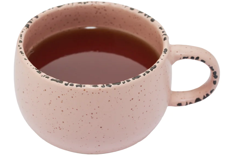 Taza Cerámica Rosa Ovalada