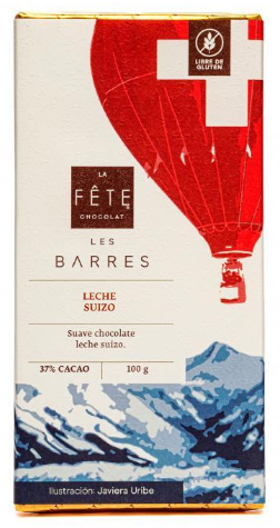 Leche Suizo | 37% cacao | Barra 100 g