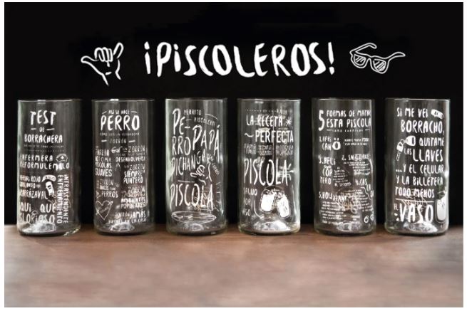 Piscoleros - Juego de 6 Vasos