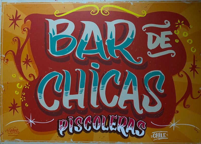 Cartel Bar de Chicas